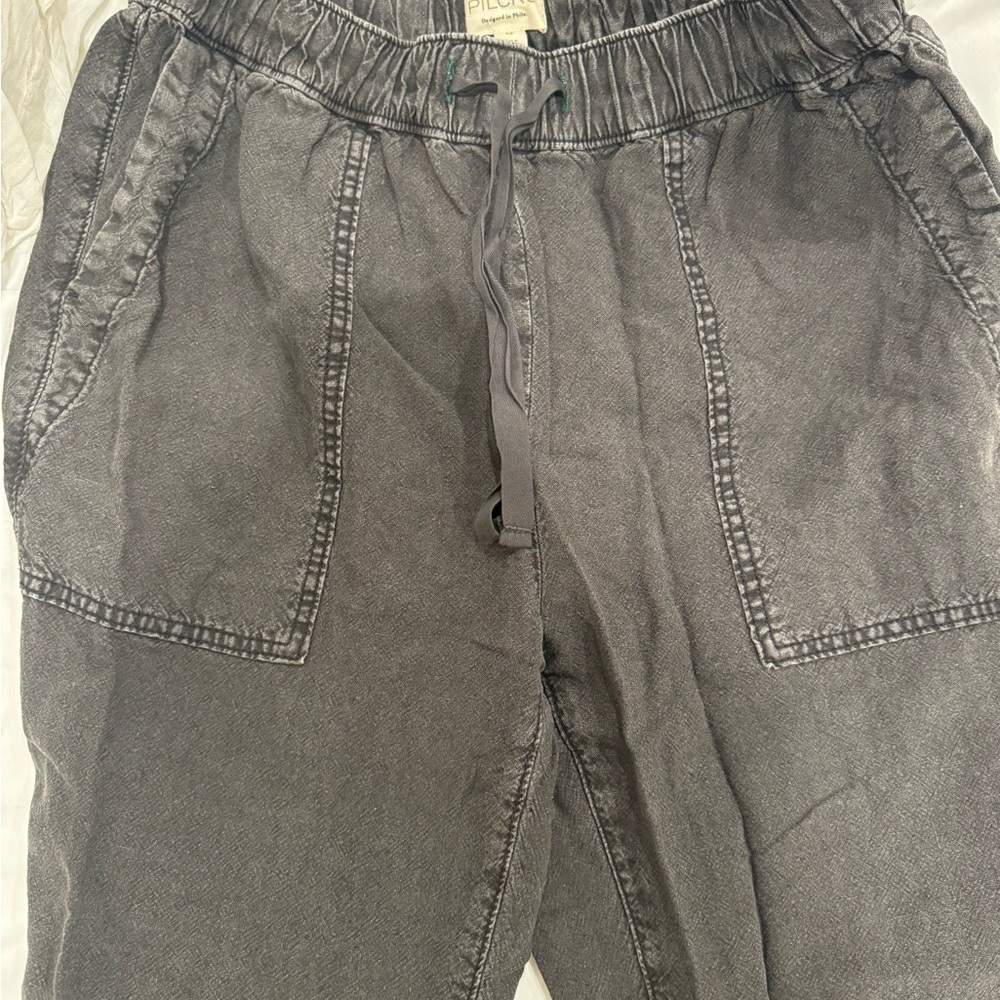 pilcro drawstring cropped cargo